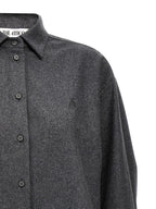 The Attico Gray Wool Blouse