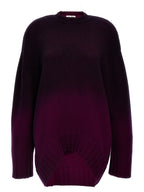 The Attico Purple Wool Short Dress