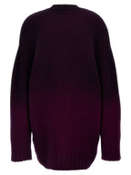 The Attico Purple Wool Short Dress