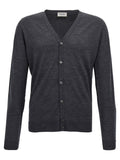 JOHN SMEDLEY Gray Wool Cardigan