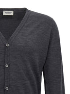 JOHN SMEDLEY Gray Wool Cardigan