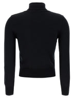 ANTONINO VALENTI Black Merino Wool Cardigan