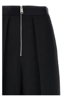 Khaite Black Viscose Casual Pants