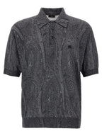 Etro Multicolor Silk Polo Shirt
