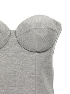 Giuseppe Di Morabito Gray Viscose Sleeveles T-Shirt