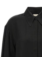 Khaite Black Cupro Blouse