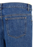 A.P.C. Blue Cotton Straight-Leg Jeans