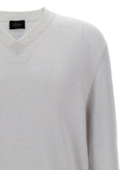 Brioni White Cashmere Cardigan