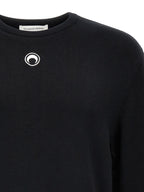 Marine Serre Black Viscose Cardigan