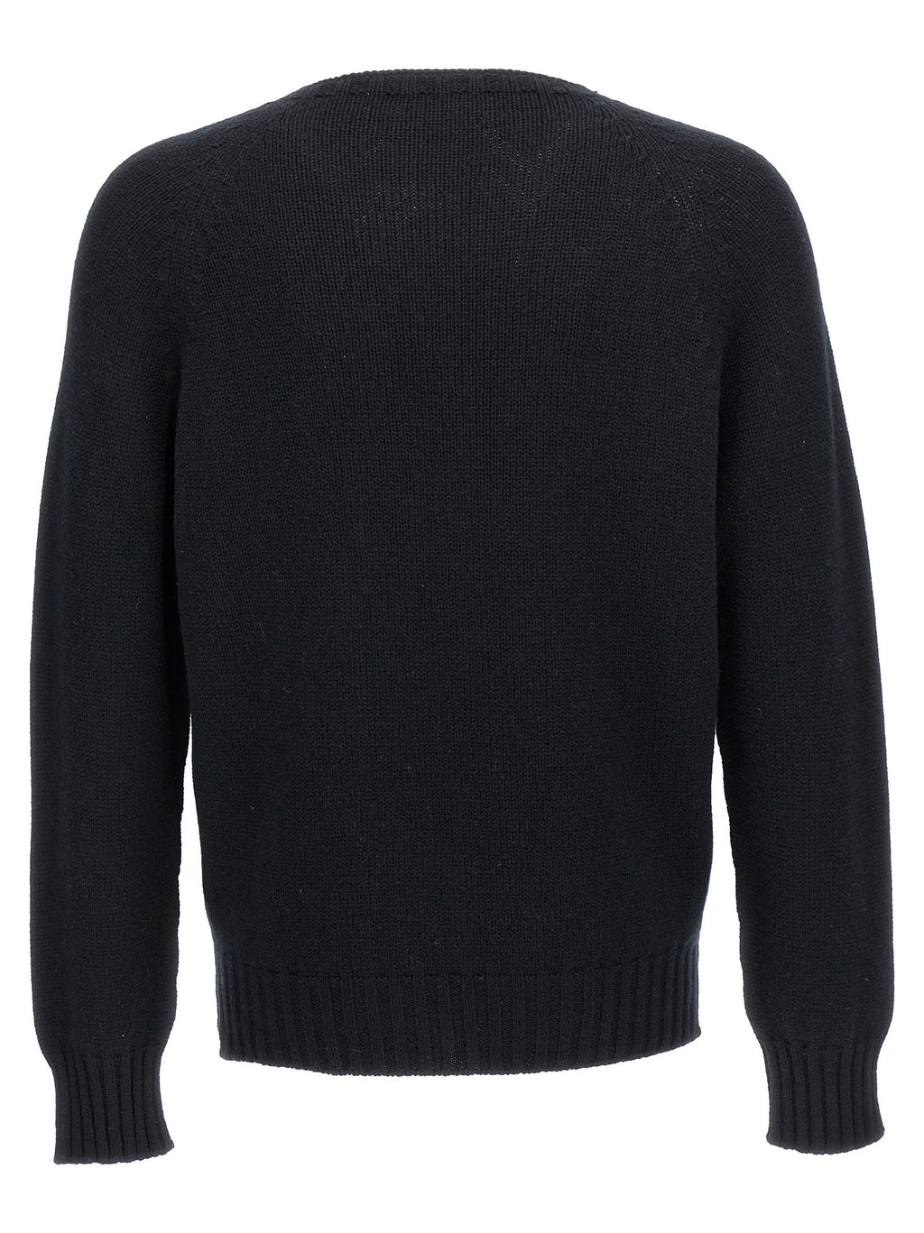 MA'RY'YA Black Wool Cardigan