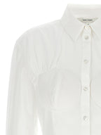 Nensi Dojaka White Cotton Blouse