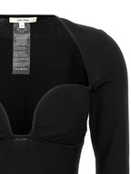 Nensi Dojaka Black Viscose Tank Tops