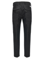 Department 5 Black Cotton Casual Pants