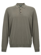 ZANONE Gray Virgin Wool Polo Shirt