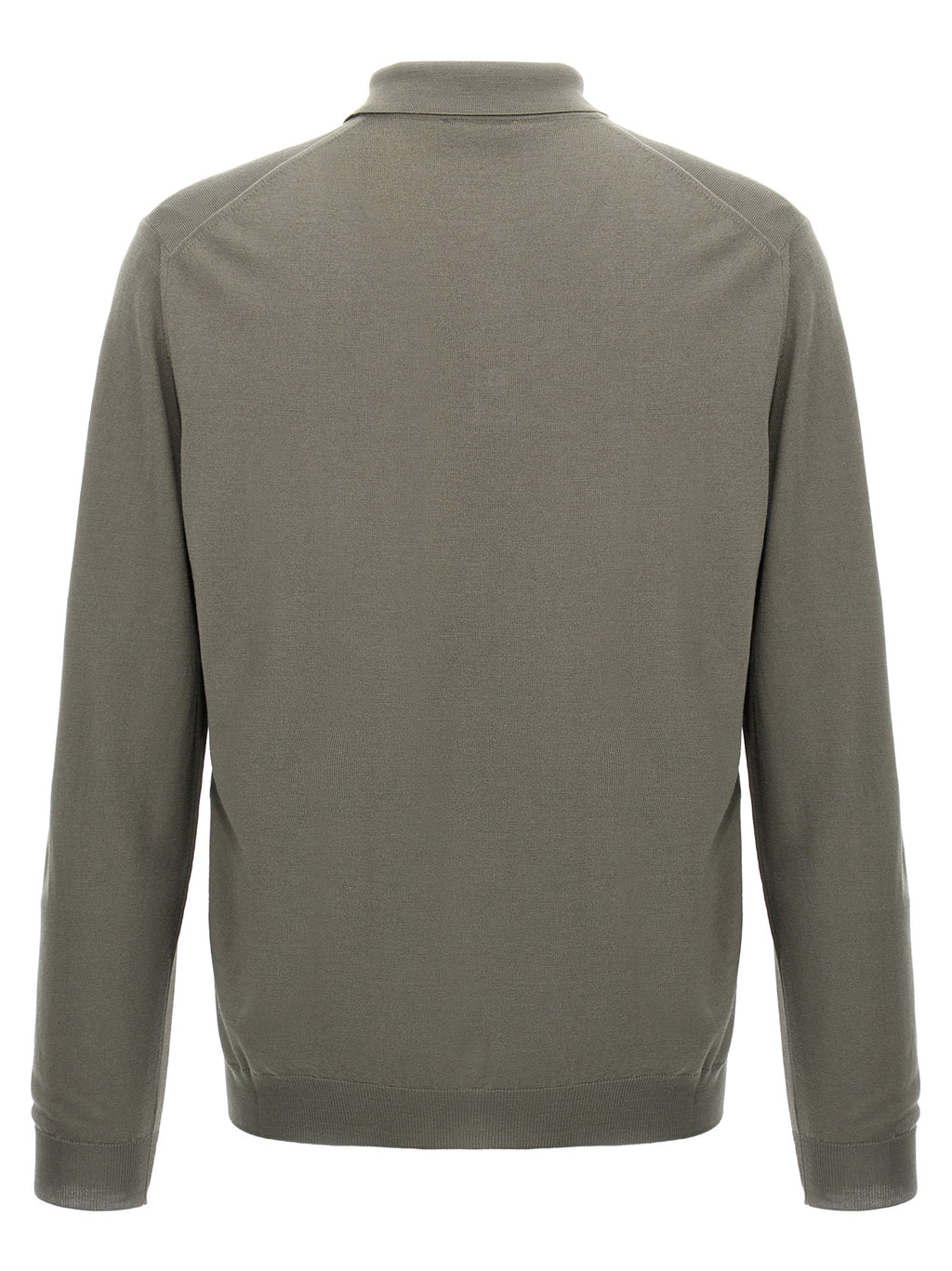 ZANONE Gray Virgin Wool Polo Shirt