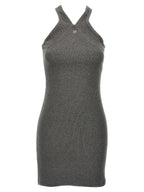 Courrèges Gray Cotton Short Dress