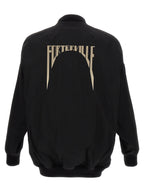 Rick Owens Black Nylon Bomber