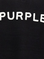 PURPLE Black Wool Cardigan