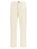 Department 5 White Cotton Casual Pants
