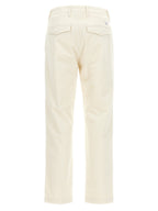 Department 5 White Cotton Casual Pants
