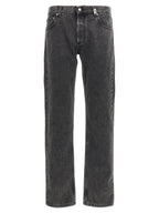 Alexander McQueen Black Cotton Straight-Leg Jeans