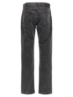 Alexander McQueen Black Cotton Straight-Leg Jeans