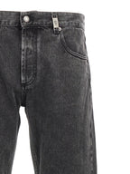 Alexander McQueen Black Cotton Straight-Leg Jeans