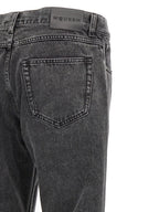 Alexander McQueen Black Cotton Straight-Leg Jeans