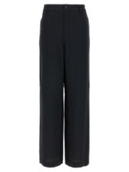 Moschino Black Acetate Casual Pants