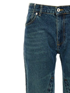 Y/PROJECT Blue Cotton Flared Jeans