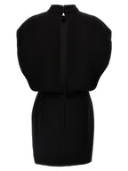 Max Mara Black Triacetate Short Dress