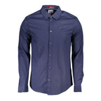 Blue Cotton Mens Shirt