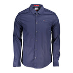 Blue Cotton Mens Shirt