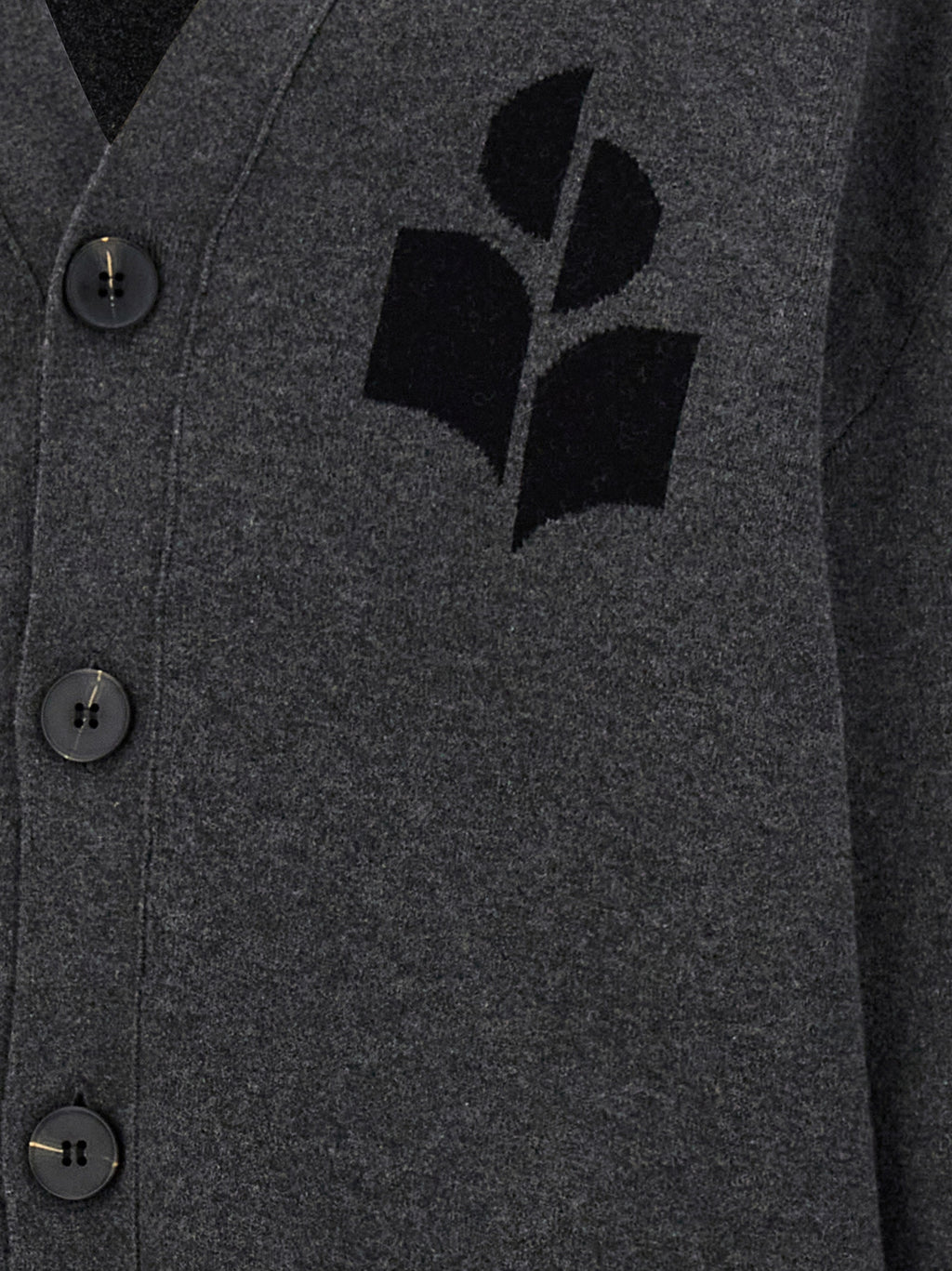 Isabel Marant Gray Cotton Cardigan