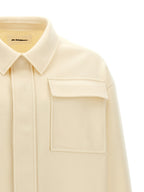 Jil Sander White Wool Blouse