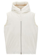 Jil Sander White Polyester Sleeveless Jacket