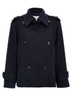 Max Mara Blue Virgin Wool Coat