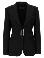 Max Mara Black Virgin Wool Blazer