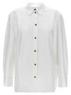 Ganni White Cotton Blouse