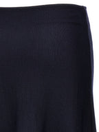 Khaite Blue Wool Midi Skirt
