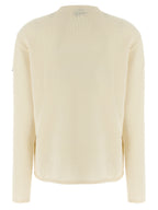 MONCLER GENIUS White Wool Cardigan