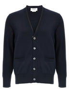 Thom Browne Blue Cotton Cardigan