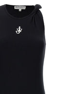 J.W.Anderson Black Cotton Midi Dress