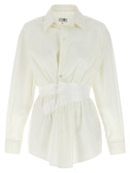 MM6 Maison Margiela White Cotton Blouse
