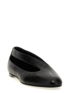 Khaite Black Lamb Leather Ballet Flats