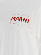 Marni White Cotton T-Shirt