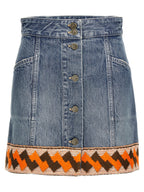 Valentino Garavani Multicolor Cotton Long Skirt