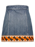 Valentino Garavani Multicolor Cotton Long Skirt