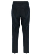 Brunello Cucinelli Blue Linen Casual Pants