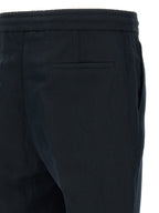 Brunello Cucinelli Blue Linen Casual Pants